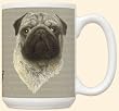 David Kiphuth Dog Breed 15 ounce Coffee Mug Cup ~ Pug