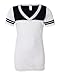 Blue 84 - USA-Made Juniors' Burnout V-Neck Football Tee - JBV