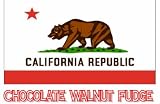California Logo Chocolate Walnut Fudge Box