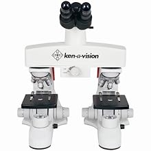 Ken-A-Vision T-19241C Comparison Scope 2 - Cordless Binocular Comparison Compound Microscope for Forensics and Comparative Science, 10× Eyepiece