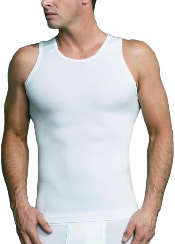 EQUMEN Men's Core Precision Undershirt Singlet Tank Posture Enhanced XXL White
