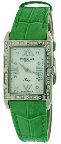 Best Buy Raymond Weil Tango Leather Diamond Ladies Watch 5981-S5S-97650