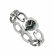 Elle Women's Sterling Silver Open Link Bracelet Watch #4687BKMOPA