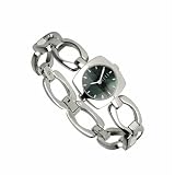 Elle Women's Sterling Silver Open Link Bracelet Watch #4687BKMOPA
