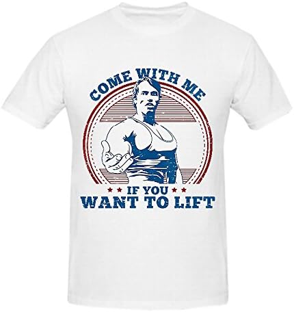 Perfectga Come With Me If You Want To Lift Custom Men's Crew Neck T-shirts White