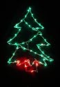 18" Lighted Holiday Christmas Tree Window Silhouette Decoration