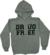 UNTIL INDUSTRIES - Drug Free - Gray Zip Up Hoodie
