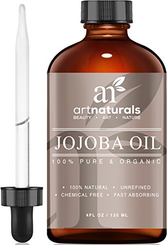 ArtNaturals USDA Certified Organic Jojoba Oil, (4oz) Best for Sensitive,Skin-Benefits The Face and Hair, Similar To Argan Oil, Without The Odor