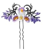 Purple Iris Hair Pin - Collectible Flower Hairpin Beauty Accessory