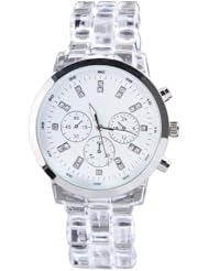 Yesurprise Fashion Cute Sweet Jelly Silicone Rubber Women Quartz Wrist Watch White