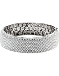7 Inch Diamond Bangle Bracelet 18K White Special Order 67834