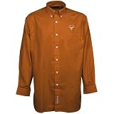 Texas Longhorns Orange Solid Twill Long Sleeve Dress Shirt