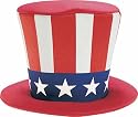 Foam Uncle Sam Top Hat