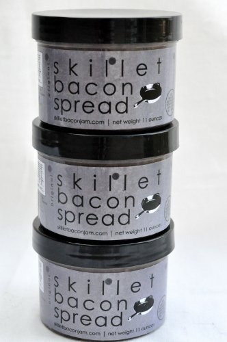 Skillet Bacon Jam Bacon Spread 7 0z. - 3 Jar Pack