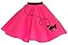 Hip Hop 50's Shop 1950s Girls Poodle Skirt Costume for Kids (Child Medium Hot Pink)