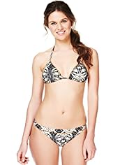 Limited Collection Halterneck Aztec Print Bikini Top