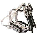 Eleven81 Double Leather Toe Clips and Straps for Bike Pedals - TOEC1185
