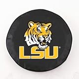 LSU Tigers Black Tire Cover, Large