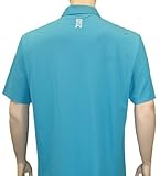 NIKE Tiger Woods Platinum TV Swoosh Shirt TW Ribbon Turquoise Size XL