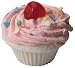 Fizzy Baker Cupcake Bath Bomb - Cherry.::The perfect sweet and thoughtful gift that wont break the bank! Great for teachers, grandkids, co-workers, your hair stylist, manicurist and gal pals! Also makes an excellent party favor and stocking stuffer. ::These realistic looking fizzy bath cupcakes are hand decorated like the real thing, with frosting and decorations made of soap! In the tub, Fizzy Baker Cupcakes soften and scent the water while the soap frosting top floats free to use for a good scrub in the tub. ::Drop the cupcake into warm bathwater and as the cake fizzes, the frosting will separate and become a soapy scrub for washing. Conditioning coconut oils conditions bath water while the subtle, sweet scent of fresh baked cupcakes soothes the senses! ::These ingenious bath fizzy is the same size as a regular cupcake