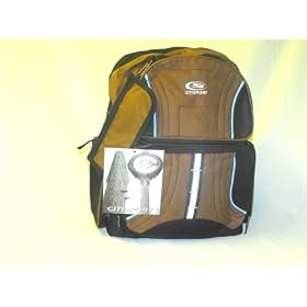 CITISPORT Multipocket Padded Backpack Brown on Black