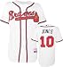 Chipper Jones Altanta Braves Home Authentic Onfield Cool Base Jersey