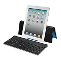 Logitech Tastatur inkl. Halterung schwarz (f�r iPad, iPad 2 und iPad 3. Generation sowie weitere Tablets)