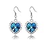 Topstaronline (TM) Swarovski Elements Crystal Love Heart of the Ocean Titanic Earrings