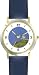 Twinkle Twinkle Little Star by Artist: Sylvia Long - WATCHBUDDY&reg; DELUXE TWO-TONE THEME WATCH - Arabic Numbers - Blue Leather Strap-Size-Large ( Men's Size or Jumbo Women's Size )