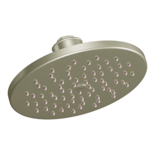 Moen S6360BN 8-Inch Showering Accessories-Premium One-Function Diameter Rainshower Showerhead, Brushed Nickel On Sale