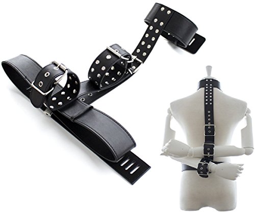 Spj: handcuffs connect with neck bondage restraints adu…