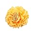 HC-01 Floral Fall Rose Flower Hair Clip Flamenco Dancer Pin up Flower Brooch (Dark Yellow)