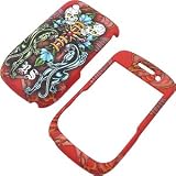 Rebel Spirit Shield Protector Case for BlackBerry Curve 8520 8530, Panthers Red