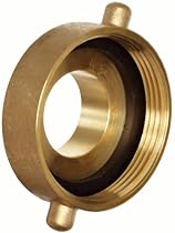 Dixon Valve HA2515F Brass Fire Equipment, Hydrant Adapter with Pin Lug, 2-1/2
