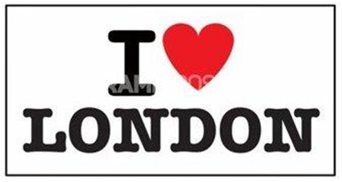 《アイ・ラブ・ロンドン/I LOVE LONDON》ステッカー【PRST-022】☆STICKER通販☆