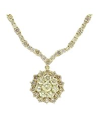 14K Yellow Gold 0.82 CTW Color L I1 Diamond and 1.4 CTW Color L-M SI1-SI2 Diamond Women Necklace. Length 16.5 in. Total Item weight 24.8 g.