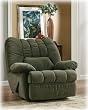 Baxter Spruce Rocker Recliner w/ One Arm Storage By Ashley Furniture