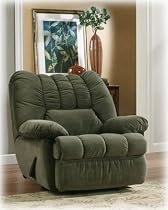 Baxter Spruce Rocker Recliner w/ One Arm Storage By Ashley Furniture