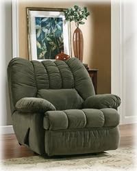 Baxter Spruce Rocker Recliner with One Arm Storage