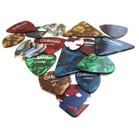 Variety of Celluloid Plectrums and gauges - Professional & Perfect for any guitar