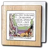 Review 3dRose LLC  / Bad Psychiatric Moment - 6 Inch Tile Napkin Holder