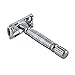 Butterfly Safety Razor by JTrim Heavy Duty Men Shaver Double Edge Safety Razor Chrome Plated with 5 Platinum Blades and Travel Case Includes JPT-BFSR Jay's Products