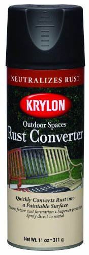 Krylon K02932000 Outdoor Spaces Aerosol Spray Paint Rust Convertor, 11-Ounce
