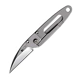Columbia River Knife and Tool 5520 Delilah s P.E.C.K in the Dark 1.75-Inch Razor Blade Knife, Gray