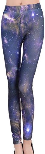 Sexy Jeggings Hot Leggings jeans look Dazzle colour purple star seamless