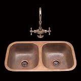 Bates & Bates B1833H Bistro Double Bowl Drop In Kitchen Sink