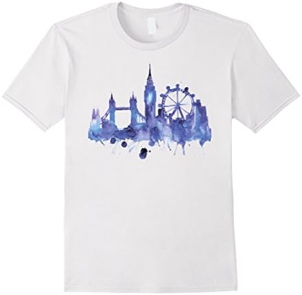 Men's London England patriotic t shirt tee for men women XL White