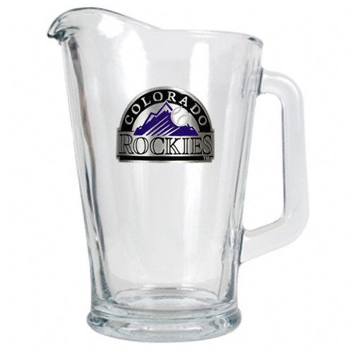 Buy Colorado Rockies Primary Logo 60 oz. Glass Pitcher by FansEdge