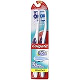 Colgate 360 Degree Adult Full Head, Soft, Twin Toothbrush