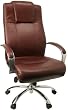 Top Grain Burgundy Leather Executive Office Chair